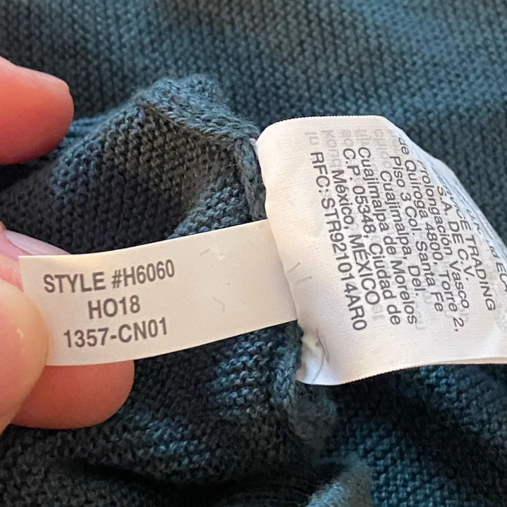 Jcrew Long-sleeve textured dark green Sweater Size Small
